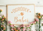 Tabliczka  Ogródek Babci różne kolory