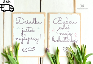 Dziadku Jesteś najlepszy/Babciu jesteś moją bohaterką ZESTAW