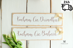 Kocham Cię Babciu/Dziadku ZESTAW z kokardką