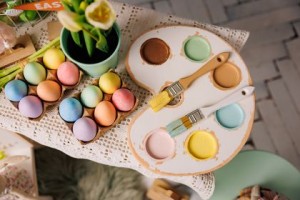 Paleta Farby farbki drewniane różne modele
