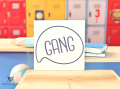 tabliczka z napisem: GANG