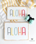 Tabliczka ALOHA do sesji letnich