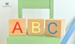 Kostki  3 szt kolorowe  ABC/123 