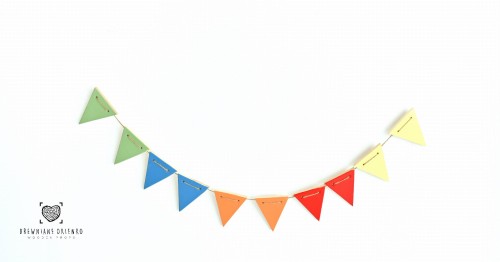 girlanda kolorowa rekwizyt do sesji