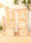 Kostki   ZESTAW 3 szt dwustronne ABC/123