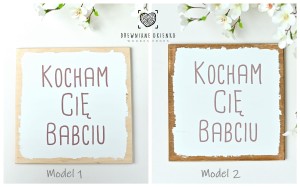 Tabliczka Kocham Cię Babciu NOWOŚĆ