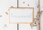 Tabliczka z napisem:  Karnawał