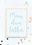 Tabliczka do sesji urodzinowych "mam dwa latka"