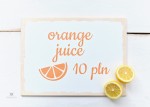 Tabliczka   sesje lemoniadowe  w przedszkolu 