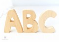 literki do sesji zdjęciowych ABC- kolor naturalny