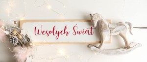 Tabliczka wesołych świąt czerwony napis