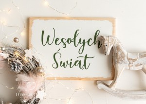 Tabliczka wesołych świąt  dwa rozmiary