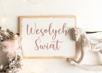 Tabliczka wesołych świąt   z efektem postarzania