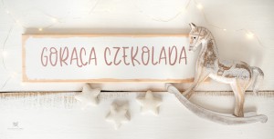 Tabliczka GORĄCA CZEKOLADA 50X13cm