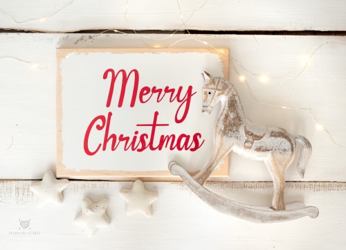 tabliczka Merry Christmas - rekwizyt do sesji świątecznych