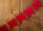 Girlanda drewniana 11 elementów różne kolory